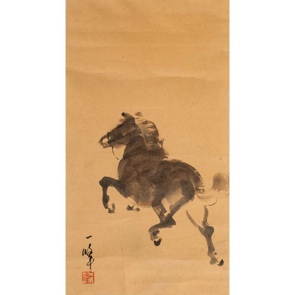 Appraisal: GAO YIFENG - INK PAINTING OF A HORSE ink on