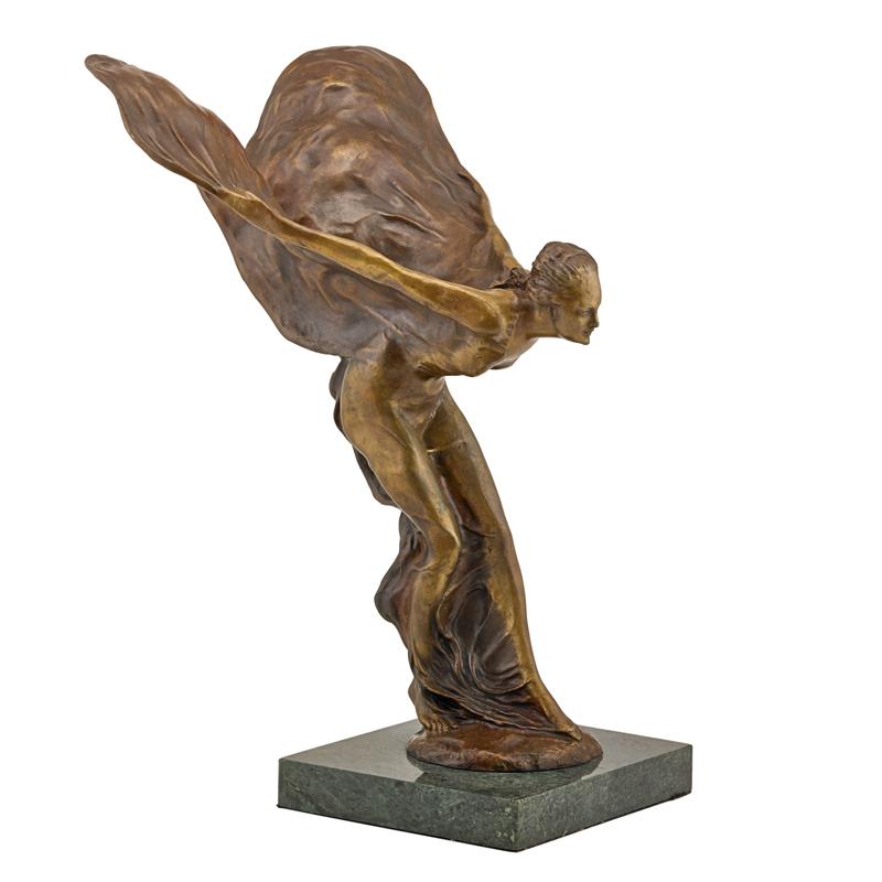 Appraisal: AFTER CHARLES SYKES English - Spirit of Ecstasy bronze sculpture