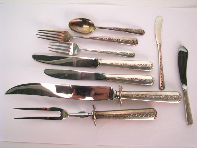 Appraisal: Partial Set of Towle ''Rambler Rose'' Sterling flatware including six