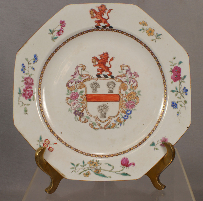 Appraisal: Chinese Export porcelain Armorial plate - d w Arms of