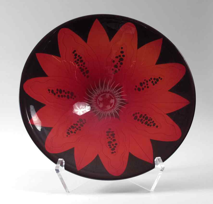 Appraisal: McCLELLAN Duncan American - Passion Flower bowl by St Petersburg