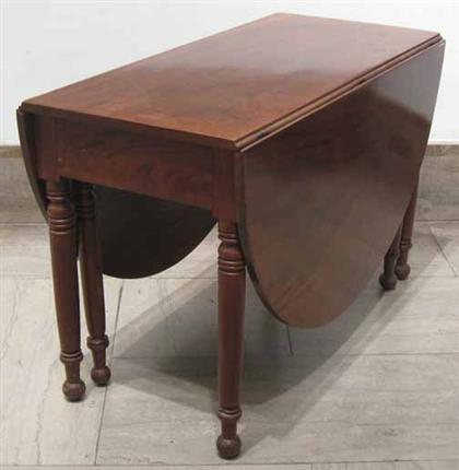 Appraisal: Mahogany drop leaf table th century H in W in