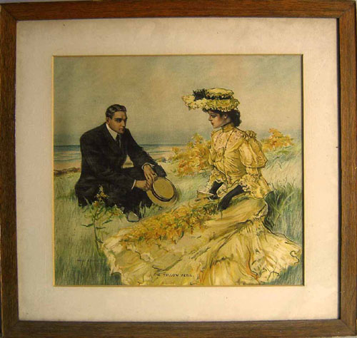 Appraisal: Will Grefe American - print on silk titled The Yellow