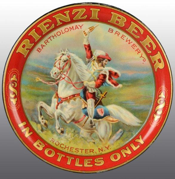 Appraisal: Rienzi Beer Tip Tray Description Manufactured by Chas W Shonk