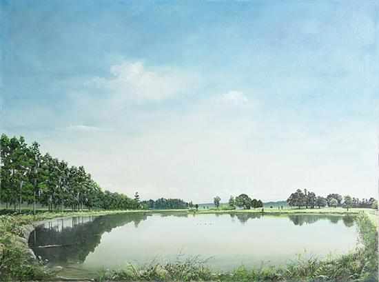 Appraisal: Pete Przekop South Carolina - LAKEWOOD PLANTATION POND oil on