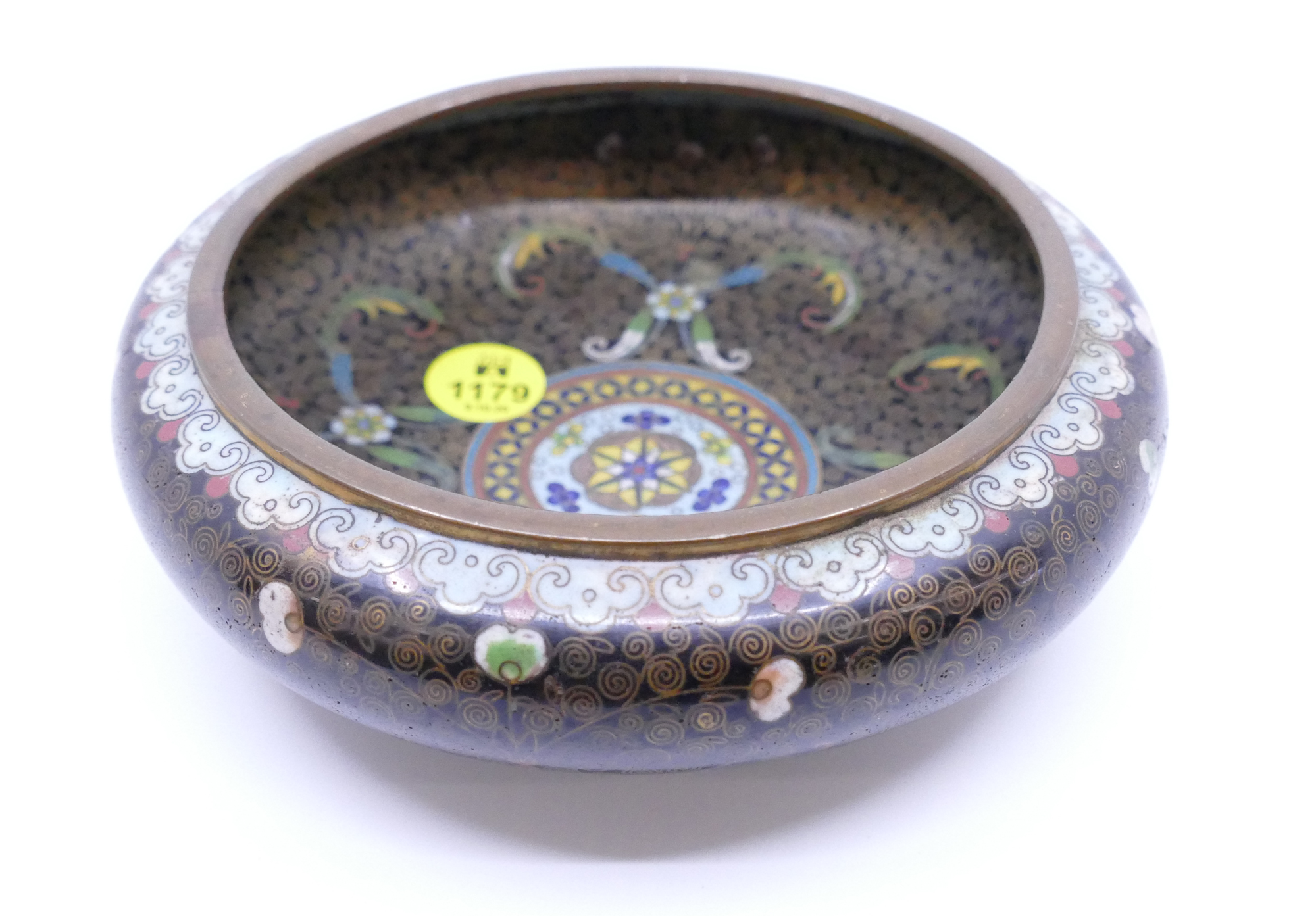 Appraisal: Old Chinese Cloisonne Lotus Bowl- ''