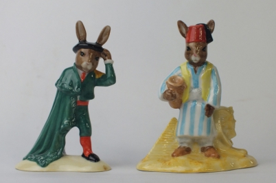 Appraisal: Royal Doulton limited edition Bunnykins figures Matador DB and Egyptian