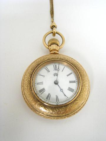 Appraisal: Antique Waltham pocket watch K gold-filled Crescent Watch Co case