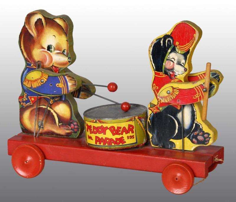 Appraisal: Fisher Price No Teddy Bear Parade Toy Description American Circa