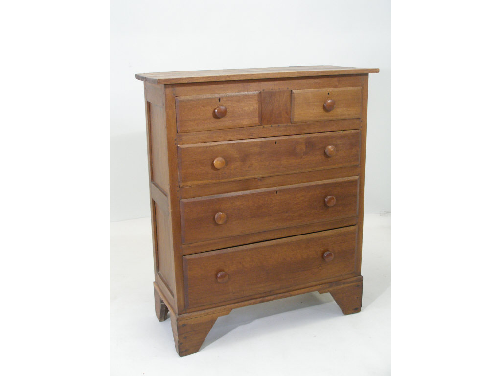 Appraisal: Southern NC Chest of Drawers Iredell Co walnut w southern