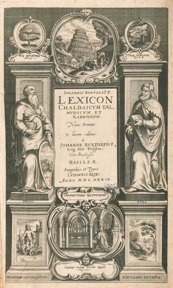 Appraisal: JUDAICA - Buxtorf Johannes Lexicon Chaldaicum Talmudicum et Rabbinicum Nunc