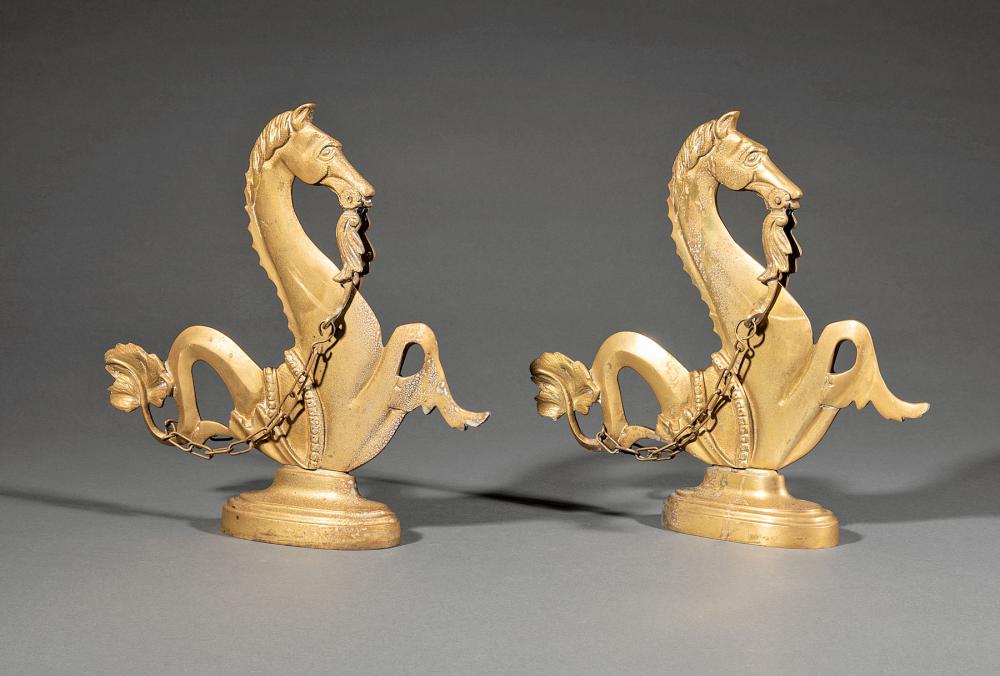 Appraisal: Pair of Venetian Bronze Figural Door Stops in the form