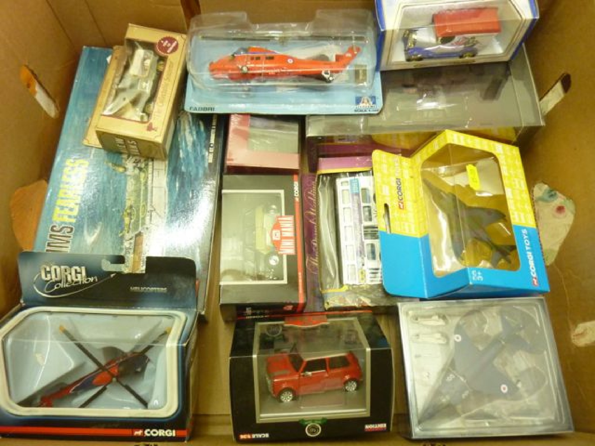 Appraisal: A selection of various boxed contemporary die cast model vehicles