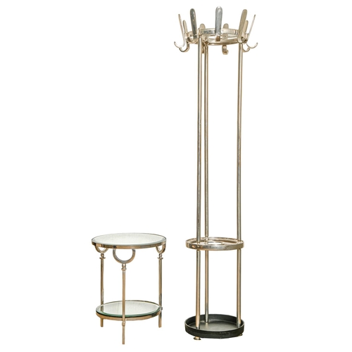 Appraisal: A cast alloy hat stand on round metal base cm