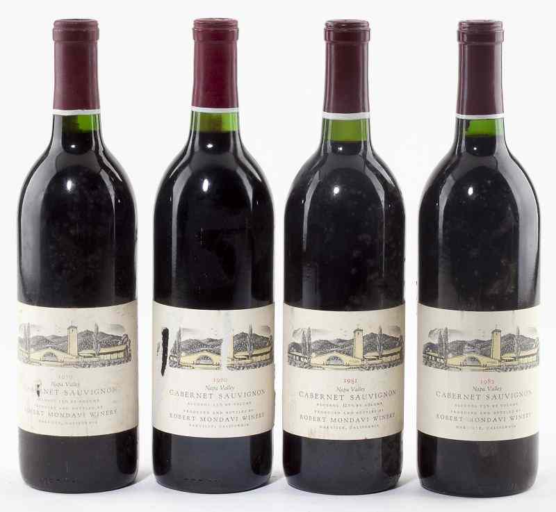 Appraisal: Robert Mondavi total bottles -year vertical Vintage Napa Cab bn