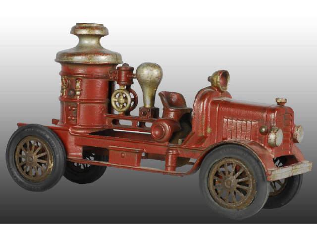 Appraisal: Cast Iron Hubley Fire Pumper Toy Description Painted red with