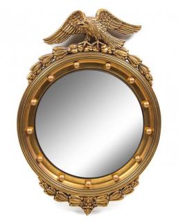 Appraisal: A Federal Style Giltwood Bullseye Mirror Height x width inches