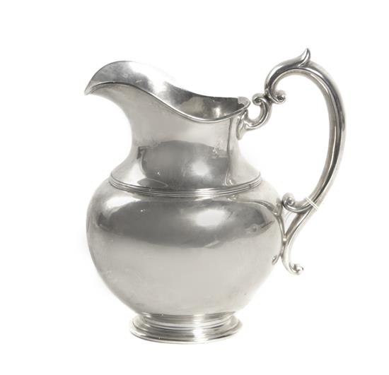 Appraisal: Sale Lot An American Silver Water Pitcher Durgan Concord NH