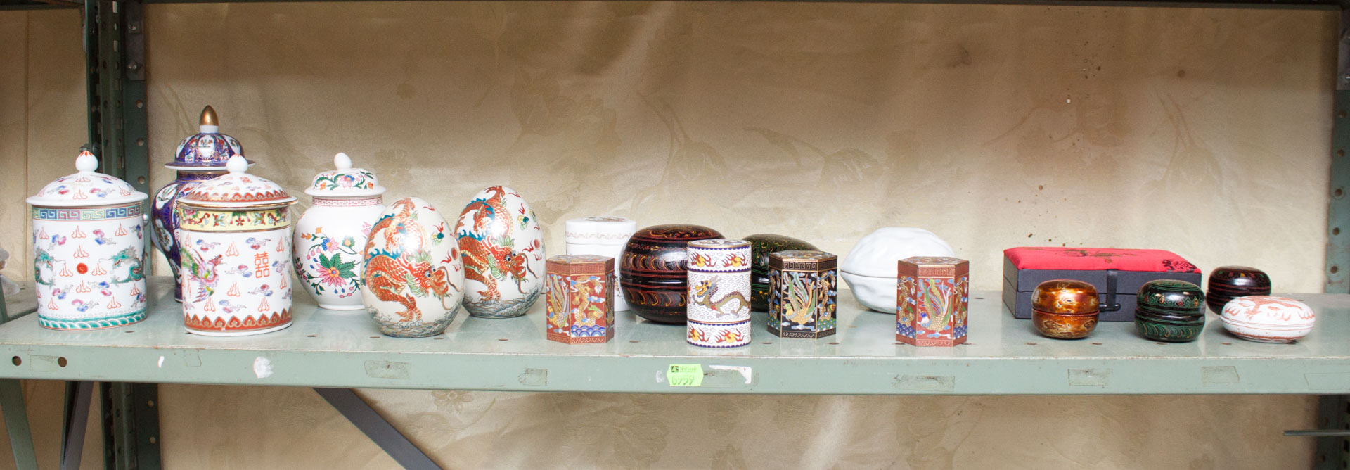 Appraisal: Assorted contemporary oriental boxes and jars