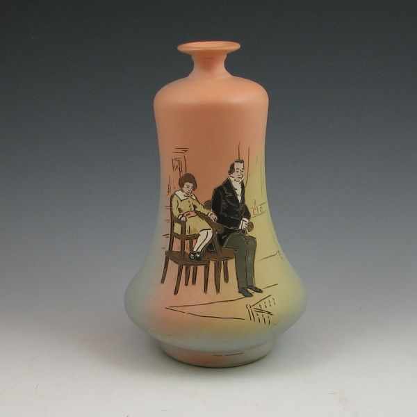 Appraisal: Weller Dickensware vase titled ''Dombey And Son '' Marked Weller