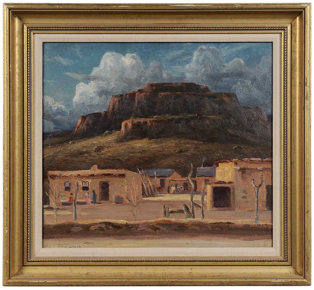 Appraisal: Eliot Candee Clark New York Virginia - Pueblo Near Santa