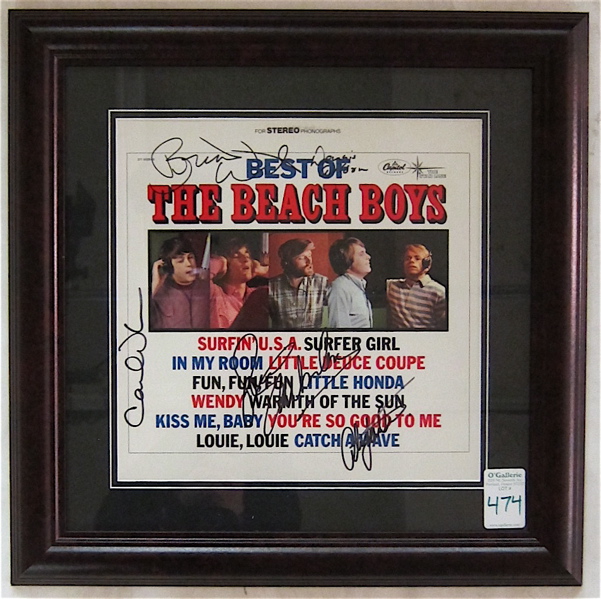 Appraisal: AUTOGRAPHED ALBUM THE BEST OF THE BEACH BOYS signed by