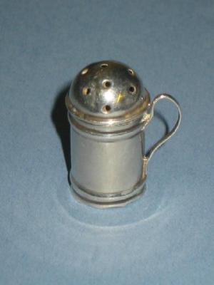 Appraisal: A VICTORIAN MINIATURE PEPPER of cylindrical form with domed top