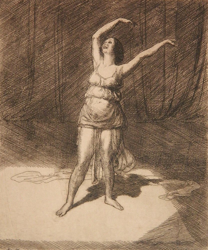 Appraisal: John Sloan etching John Sloan American - - ''Isadora Duncan''