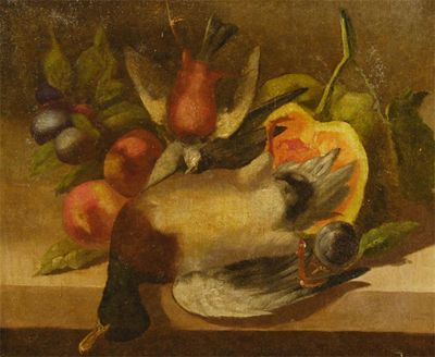 Appraisal: Gerard th century Still Life with dead game inscribed and