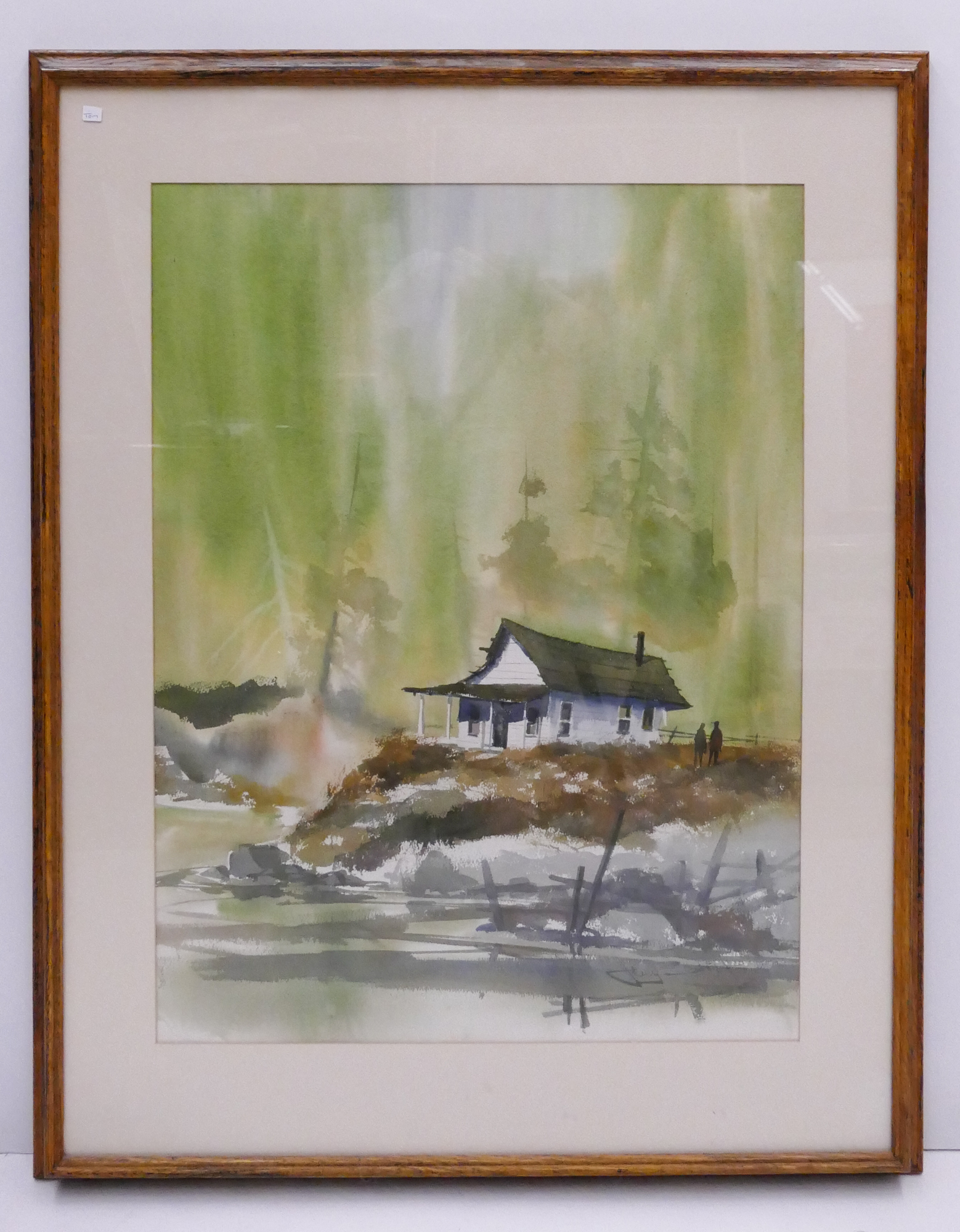 Appraisal: Jerry Stitt California Washington Coastal Scene Watercolor Framed- x ''