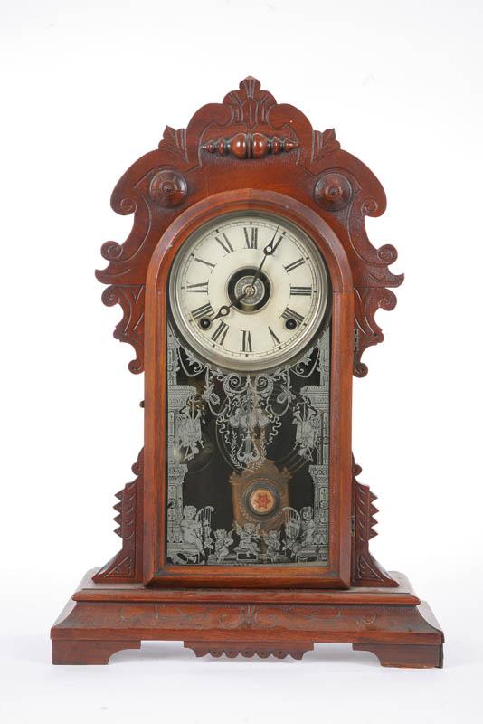 Appraisal: E N WELCH PARLOR CLOCK Eight day time and strike