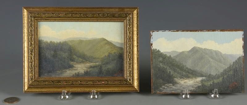 Appraisal: Pr East TN McCoy Mountain Oils Pair of William J