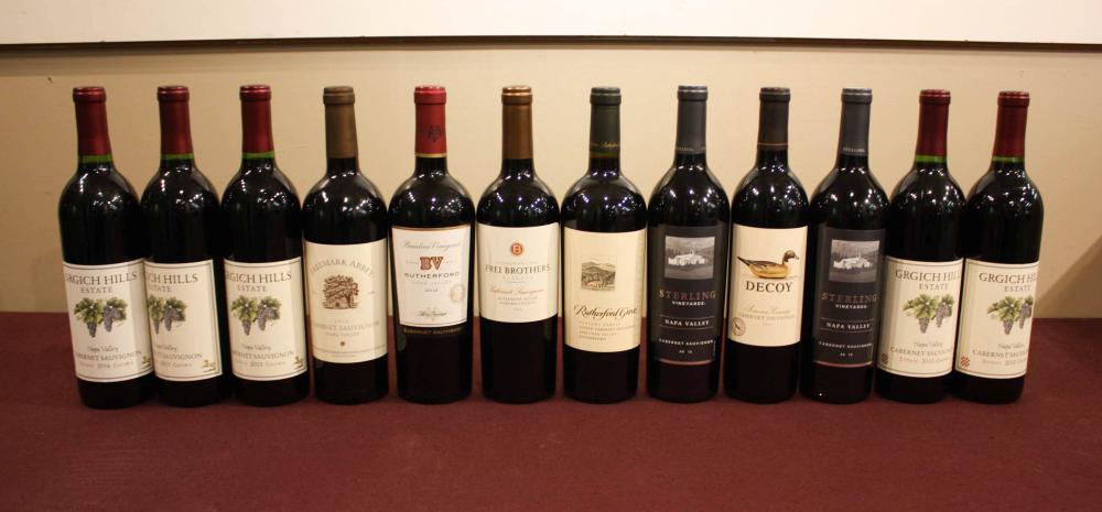 Appraisal: TWELVE BOTTLES OF CALIFORNIA CABERNET SAUVIGNON Beaulieu Vineyards BV Rutherford