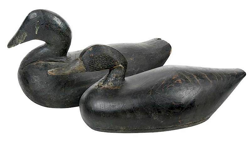 Appraisal: Two Early Duck Decoys probably New Jersey early th century