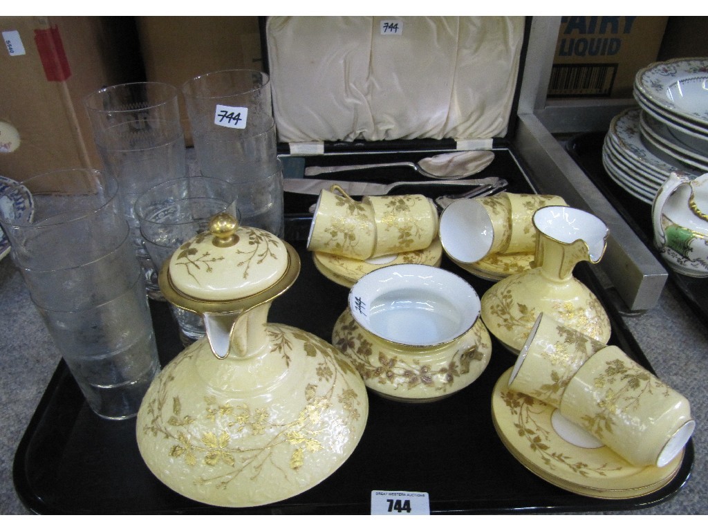 Appraisal: Limoges coffee set comprising pot cream sugar six cups and