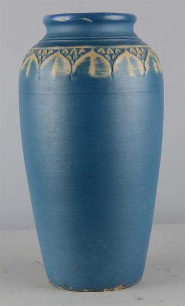 Appraisal: Monmouth Pottery Blue Ceramic Pot Vase This pot vase is