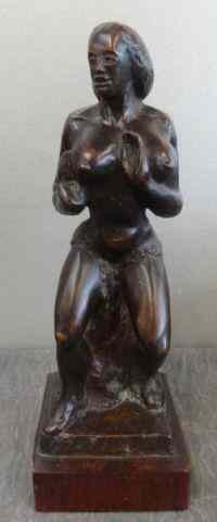 Appraisal: HAUSER Alonzo Bronze of a Woman Signed at base of