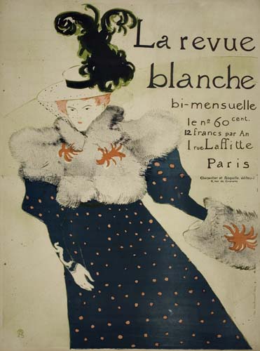 Appraisal: HENRI DE TOULOUSE-LAUTREC - LA REVUE BLANCHE x inches x