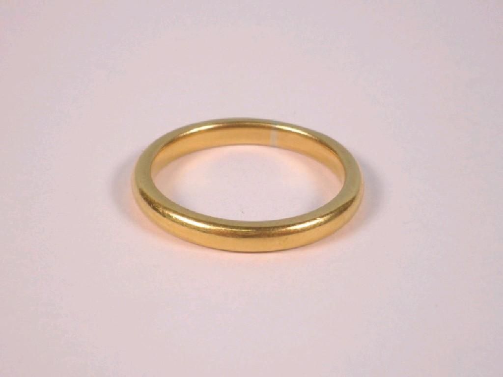 Appraisal: A ct gold wedding band g