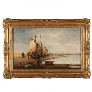 Appraisal: Antique Dutch Maritime Painting th century oil on canvas signed