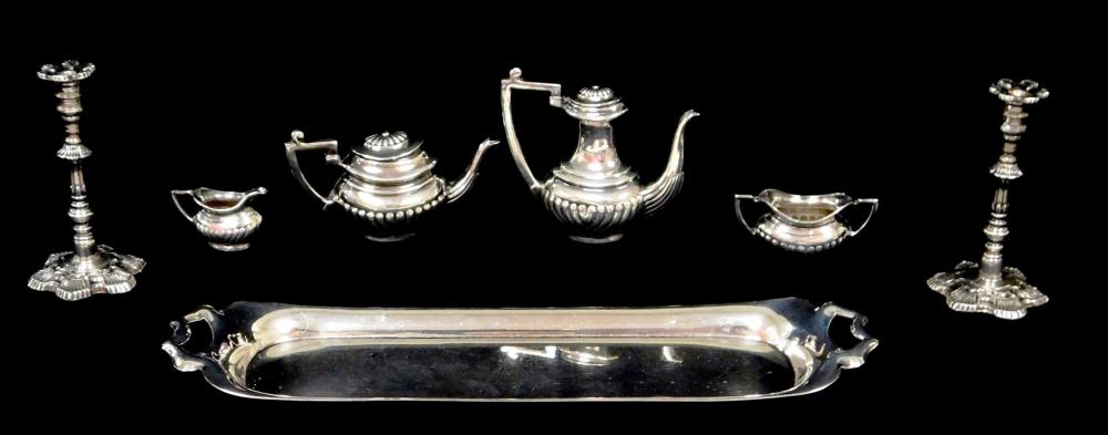 Appraisal: STERLING Seven sterling silver miniature serving pieces including Metropolitan Museum