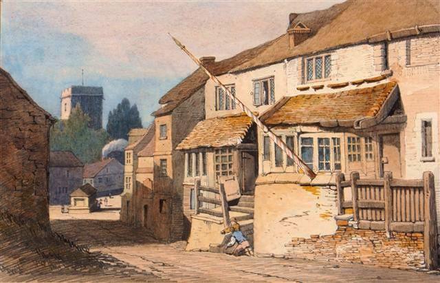 Appraisal: CIRCLE OF SAMUEL PROUT British - A village street scene