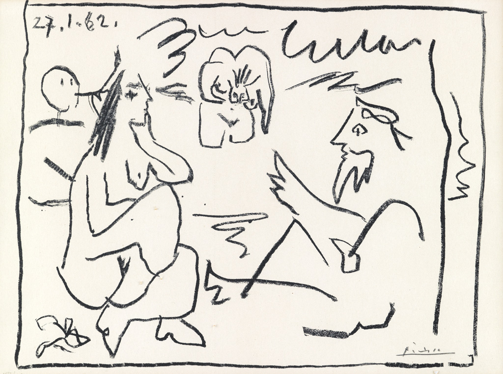 Appraisal: PABLO PICASSO Le D jeuner sur l'Herbe Lithograph x mm