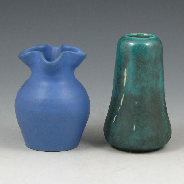 Appraisal: Two studio pottery vases including a nicely glazed vase marked