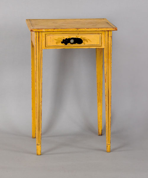 Appraisal: New England painted pine stand early mid th c retaining