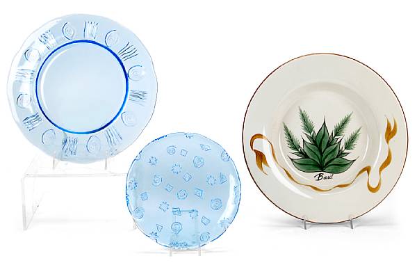 Appraisal: A set of four Lalique porcelain chargers or place plates