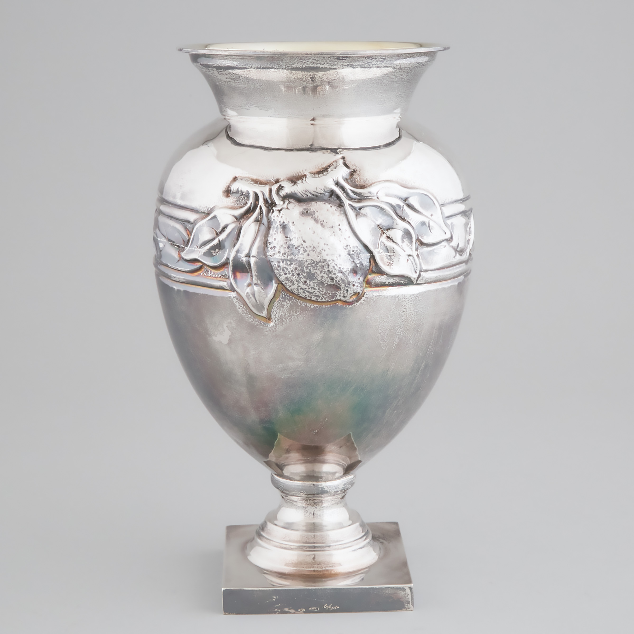 Appraisal: Italian Silver Large Vase Enzo Cerfagli for Nardi Gioielleria Venice