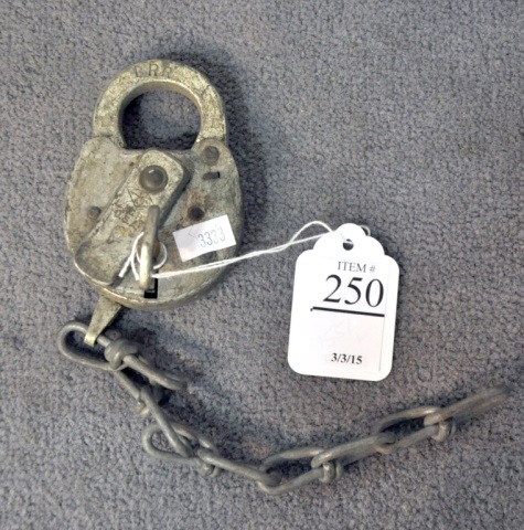 Appraisal: Pennsylvania Railroad Switch LockWith key and chain