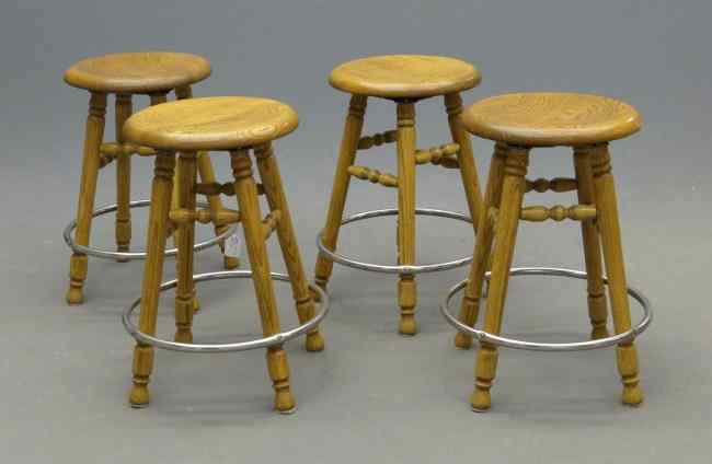 Appraisal: Set of swivel stools '' Ht