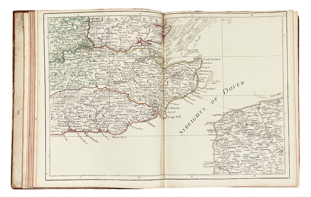 Appraisal: DESNOS LOUIS CHARLES Nouvel atlas de l'Angleterre Divis en ses